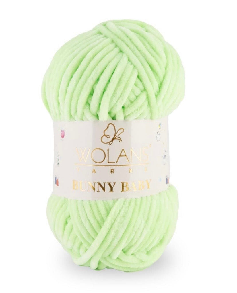 Wolans Bunny Baby 1 x 100g 100% Polyester Chenille yarn - 98 colours available