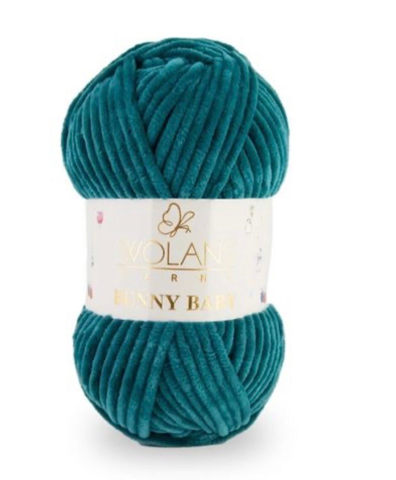 Wolans Bunny Baby 1 x 100g 100% Polyester Chenille yarn - 98 colours available