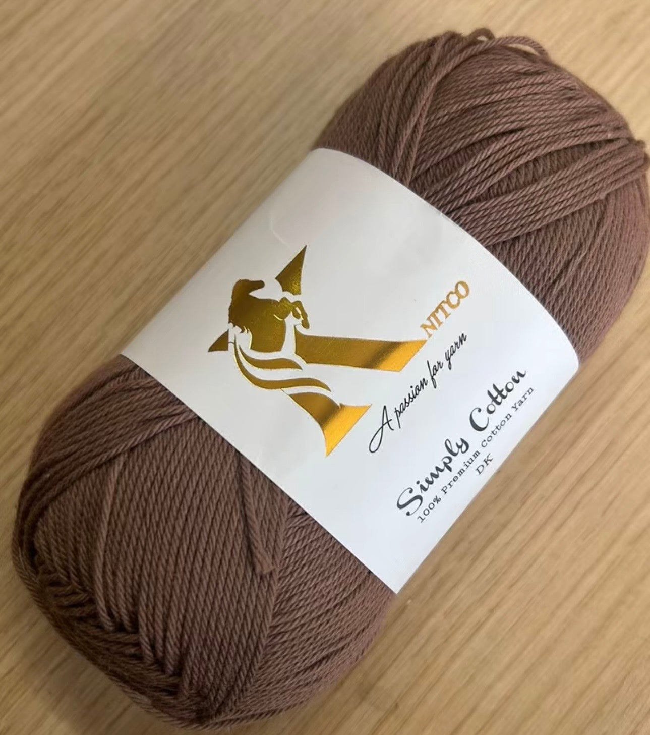 Knitco Premium Simply Cotton 1 x 100g 250m per Skein