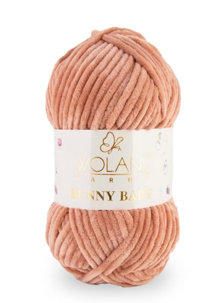 Wolans Bunny Baby 1 x 100g 100% Polyester Chenille yarn - 98 colours available