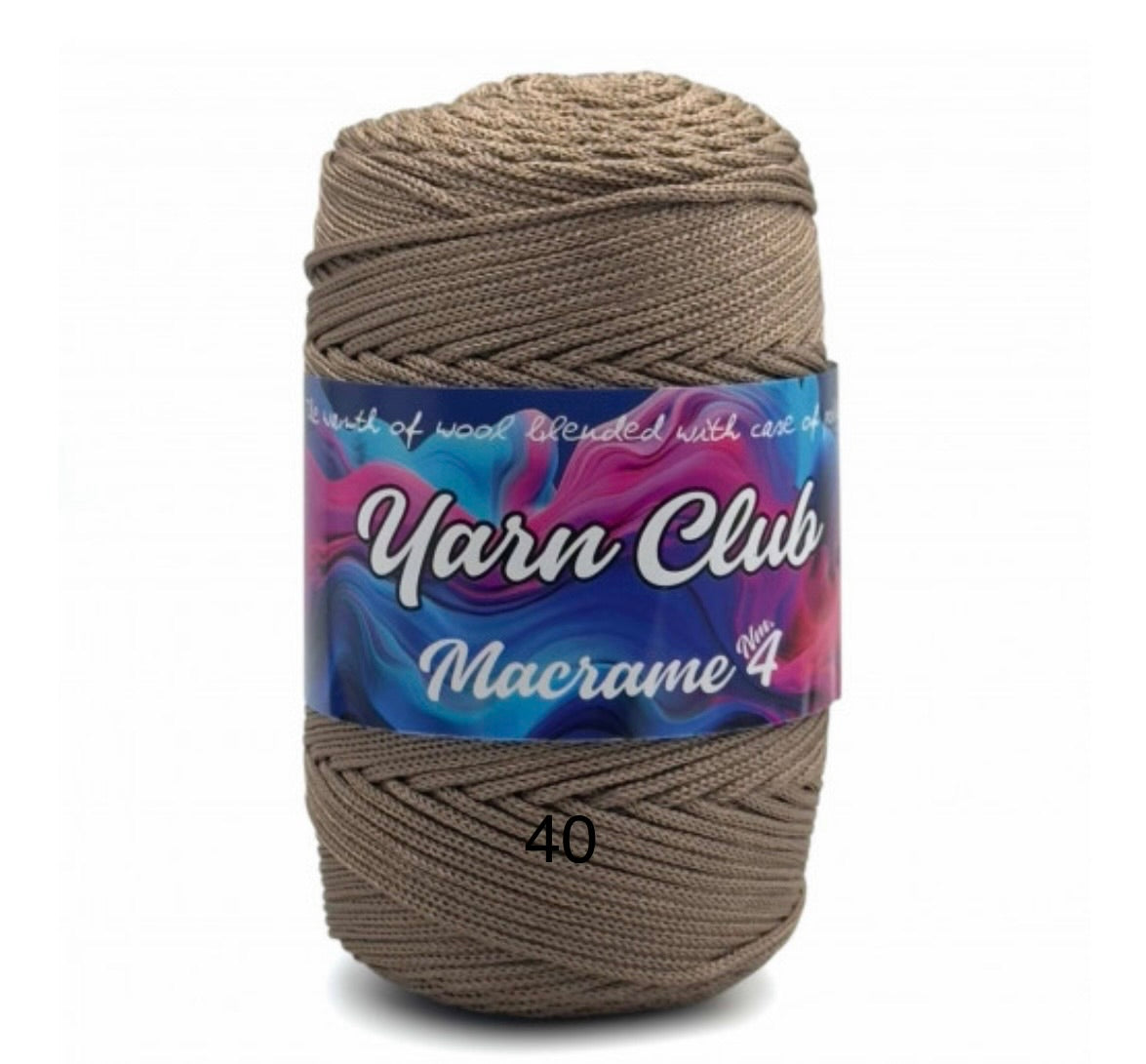 Yarn Club Macrame No.4 Size - 1 x 200g ball