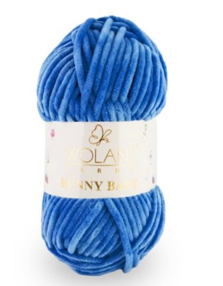 Wolans Bunny Baby 1 x 100g 100% Polyester Chenille yarn - 98 colours available