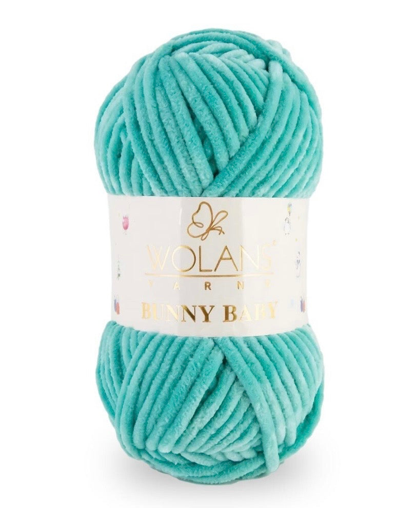 Wolans Bunny Baby 1 x 100g 100% Polyester Chenille yarn - 98 colours available