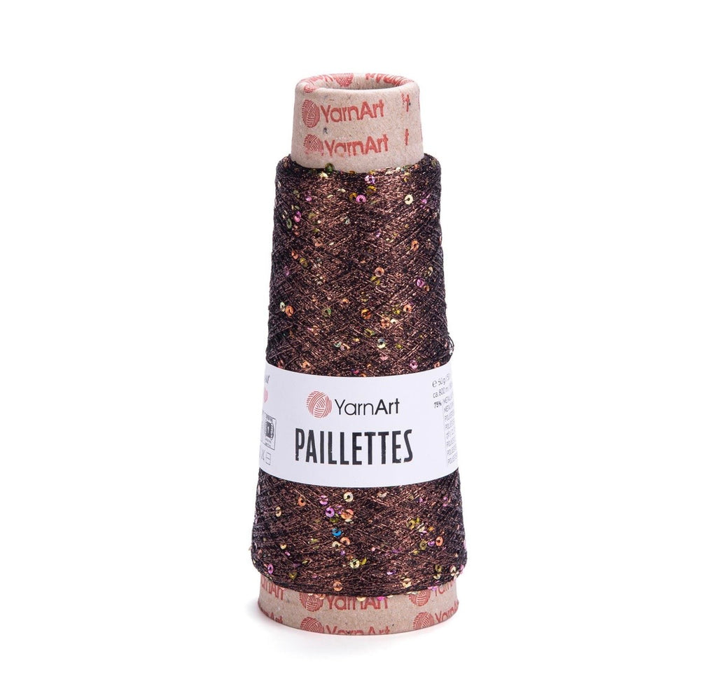 YARNART PAILLETTES, SEQUIN GLITTER THREAD - 1 x 50g