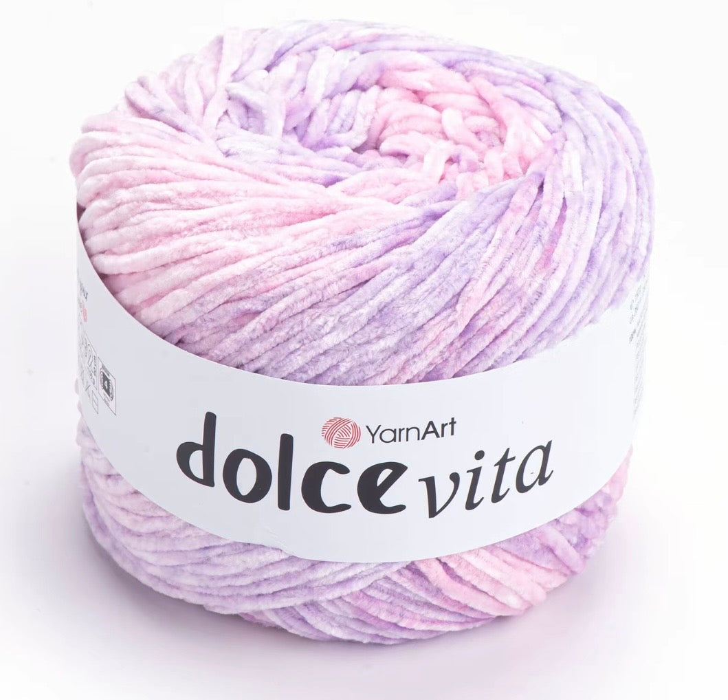 YarnArt Dolve Vita 3 x 150g of velvety soft chenille Yarn