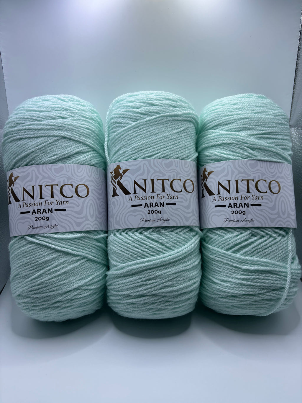Knitco Premium Aran Yarn - 200g 420mt 100% Acrylic Yarn - Available in 58 Shades