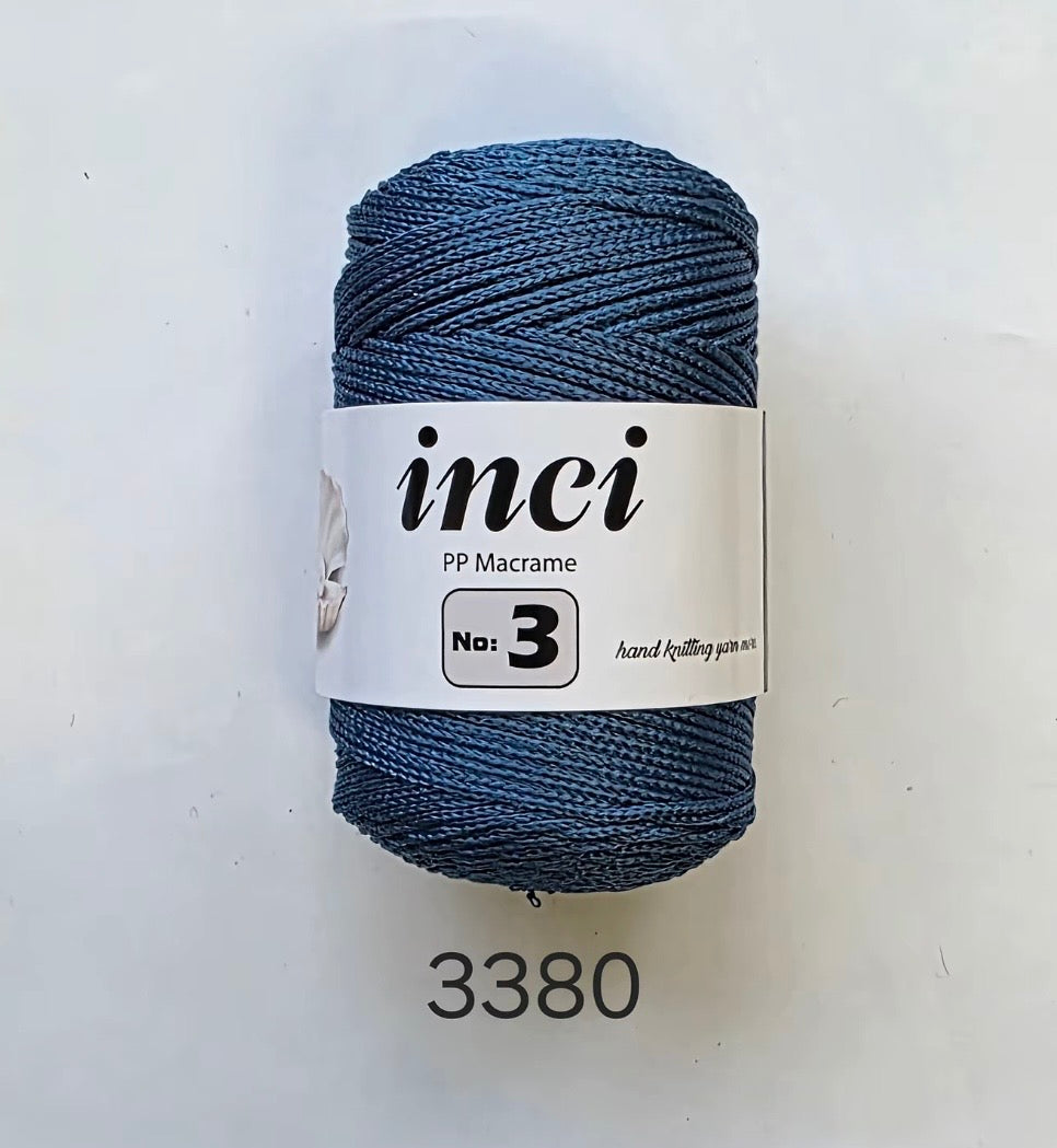 INCI PP Macrame Cord No.3 Size - 1 x 100g Rolls