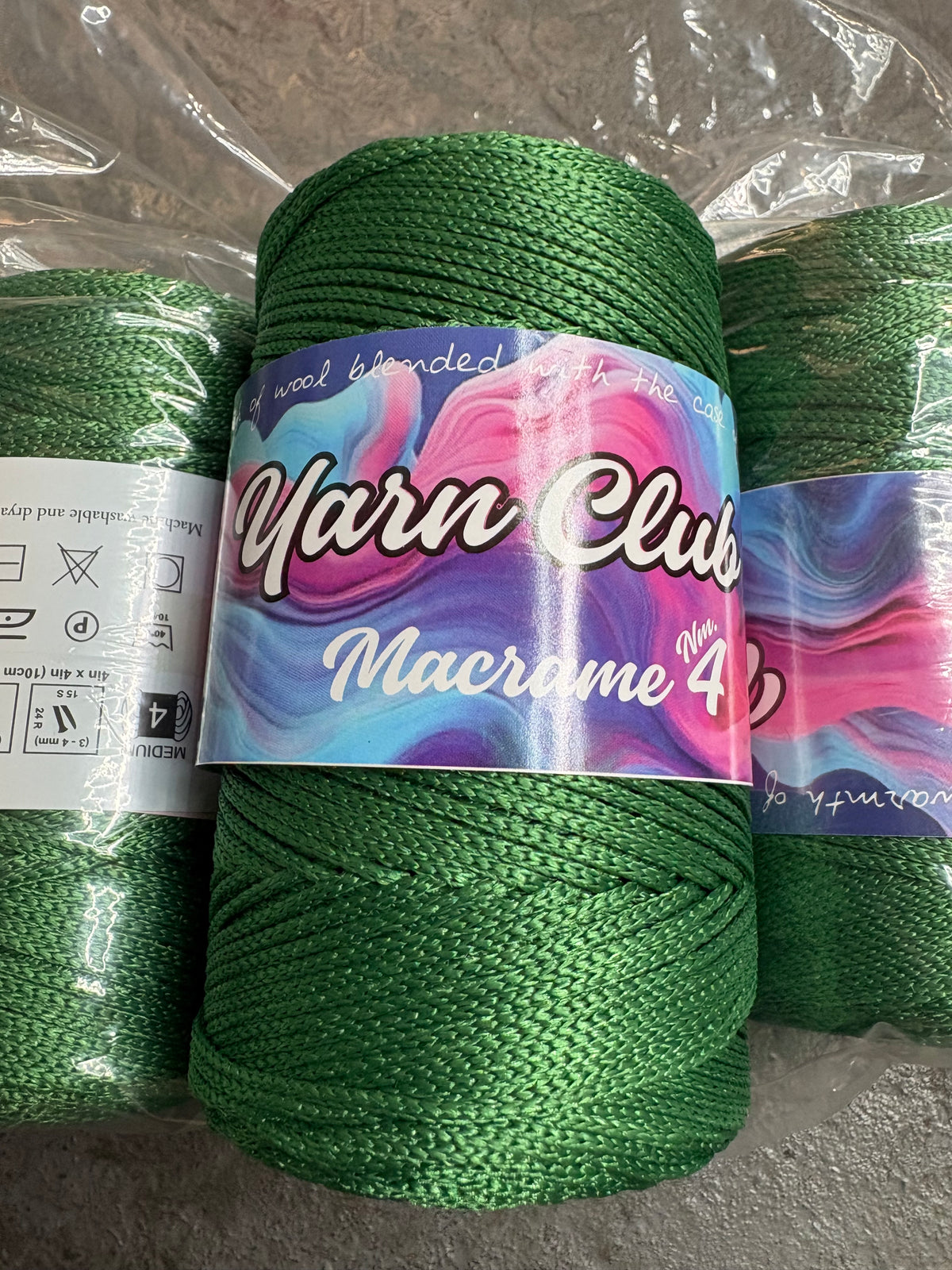 Yarn Club Macrame No.4 Size - 1 x 200g ball