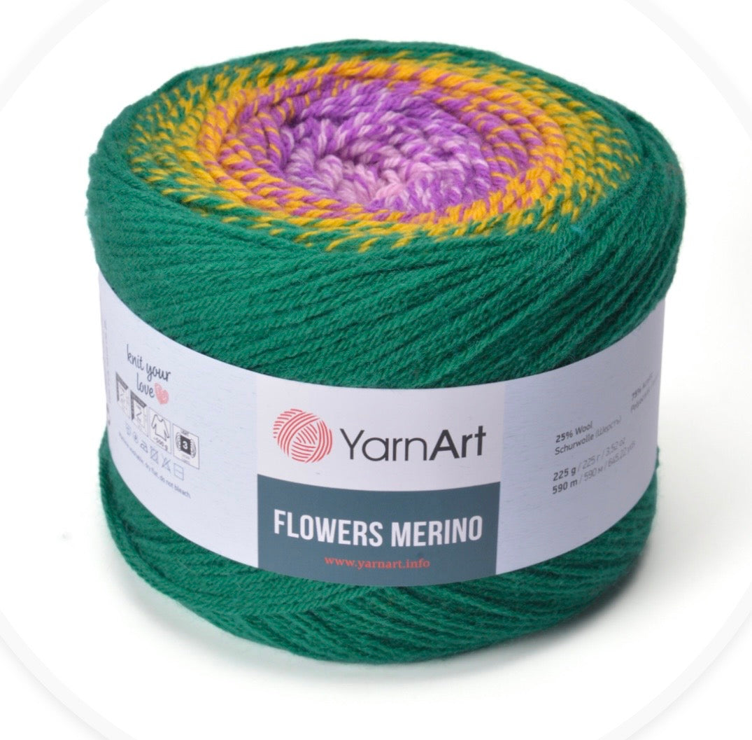 YarnArt Flowers Merino 2 x 225g