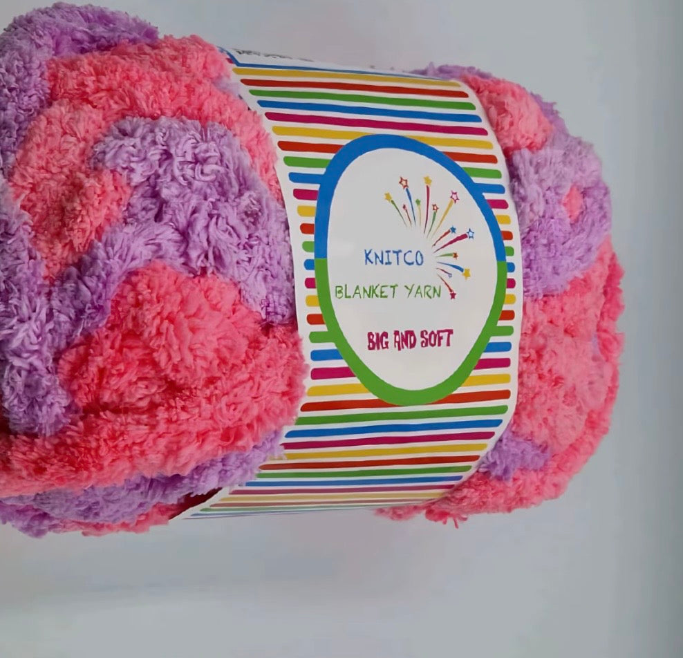 2 × 250g Knitco Big & Soft Blanket Yarn 30m
100% Polyester Knitting - Crochet Yarn