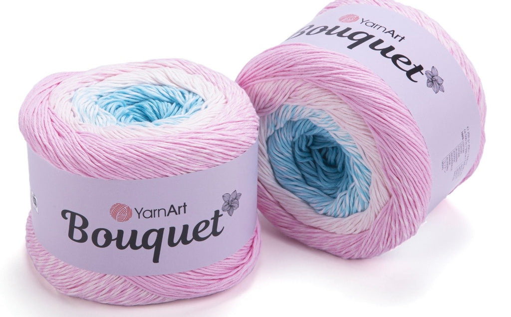 YarnArt Bouquet 100% Cotton DK  Cake 2 x 250g Cakes 500m