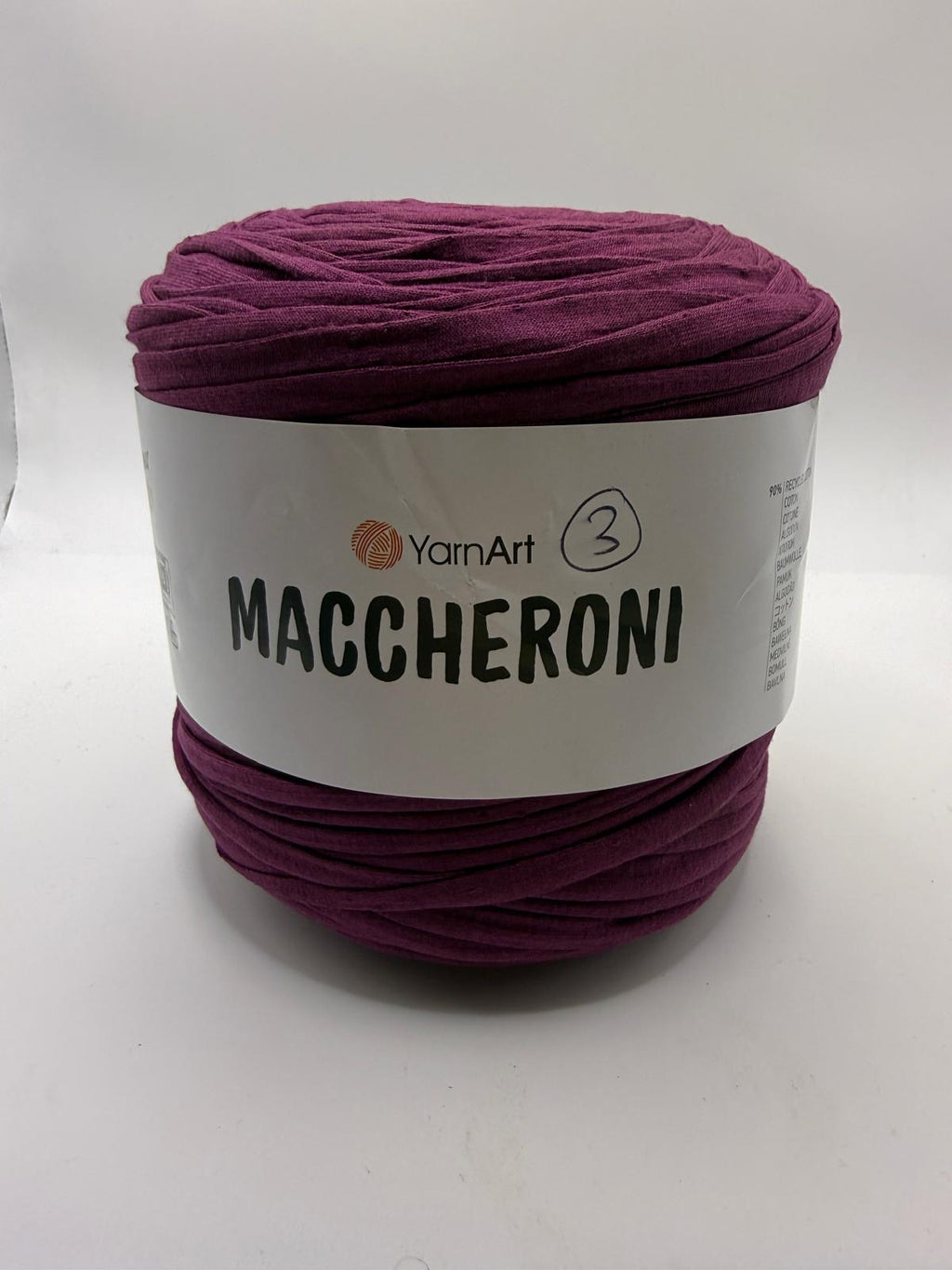 YarnArt Maccheroni Recycled T-SHIRT YARN -
Approx. 500g - 700g ball (Please read description)