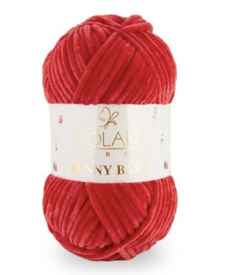 Wolans Bunny Baby 1 x 100g 100% Polyester Chenille yarn - 98 colours available