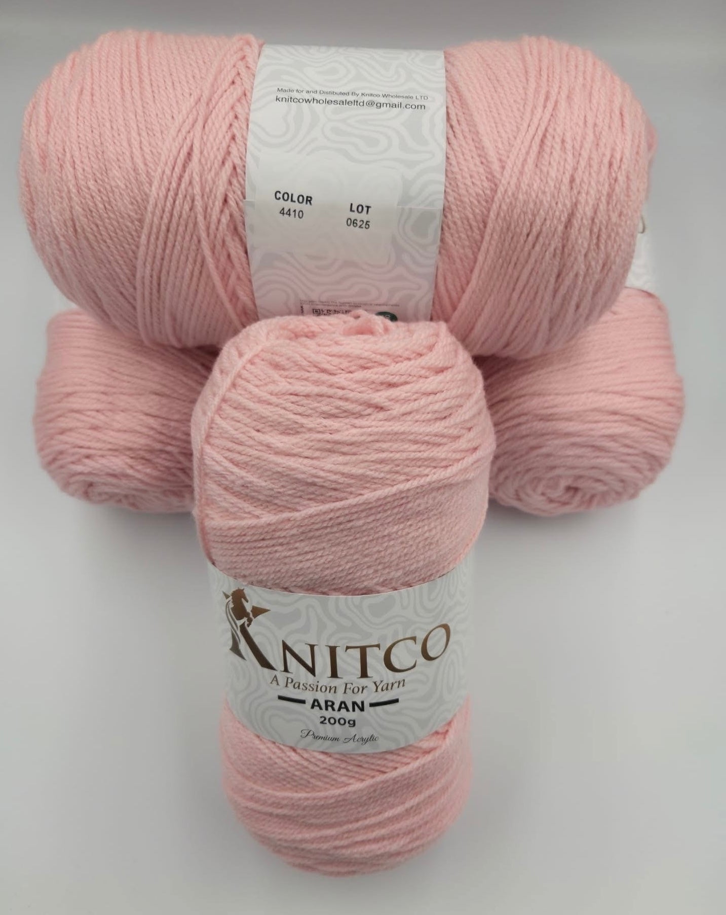 Knitco Premium Aran Yarn - 200g 420mt 100% Acrylic Yarn - Available in 58 Shades