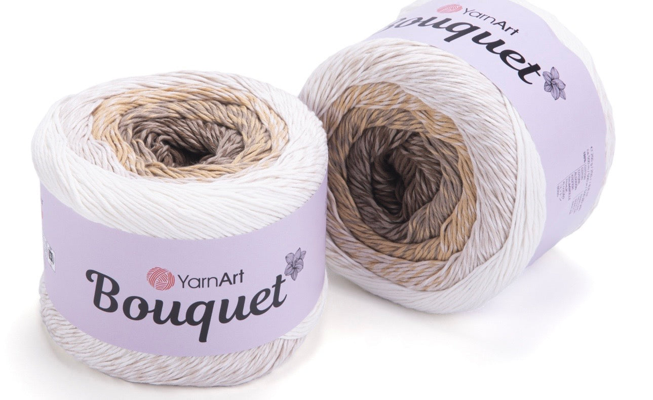 YarnArt Bouquet 100% Cotton DK  Cake 2 x 250g Cakes 500m