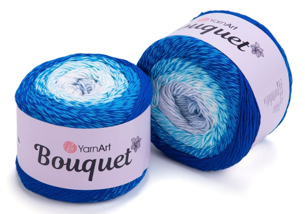 YarnArt Bouquet 100% Cotton DK  Cake 2 x 250g Cakes 500m