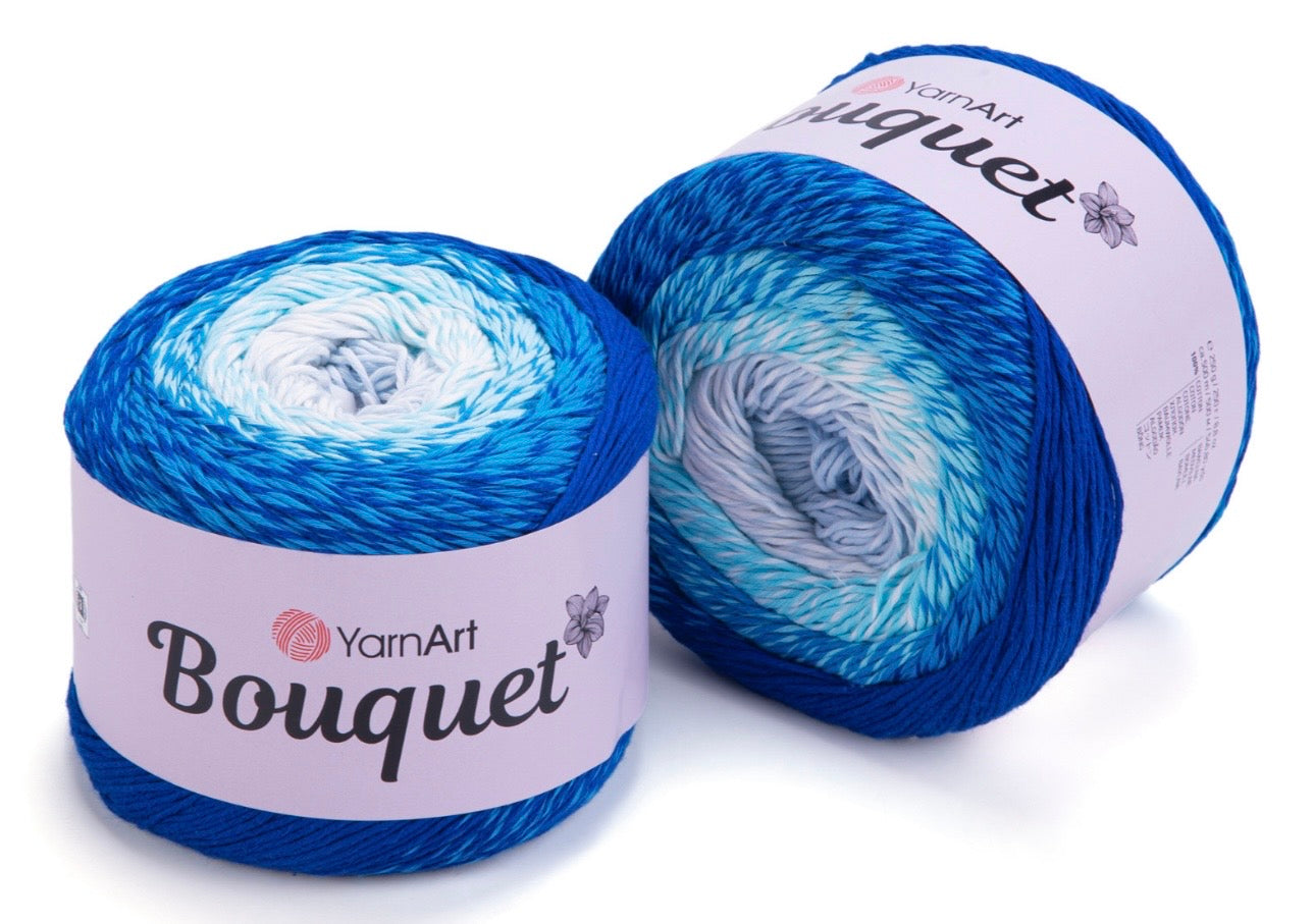 YarnArt Bouquet 100% Cotton DK  Cake 2 x 250g Cakes 500m