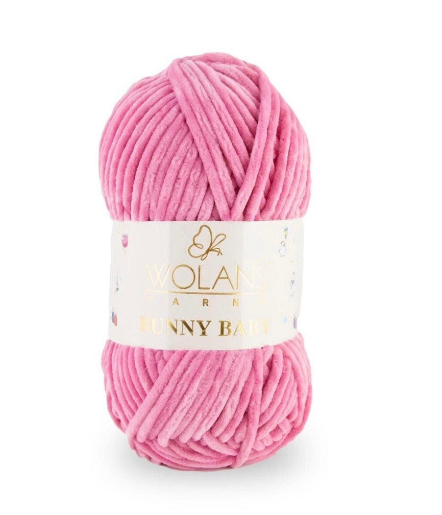 Wolans Bunny Baby 1 x 100g 100% Polyester Chenille yarn - 98 colours available