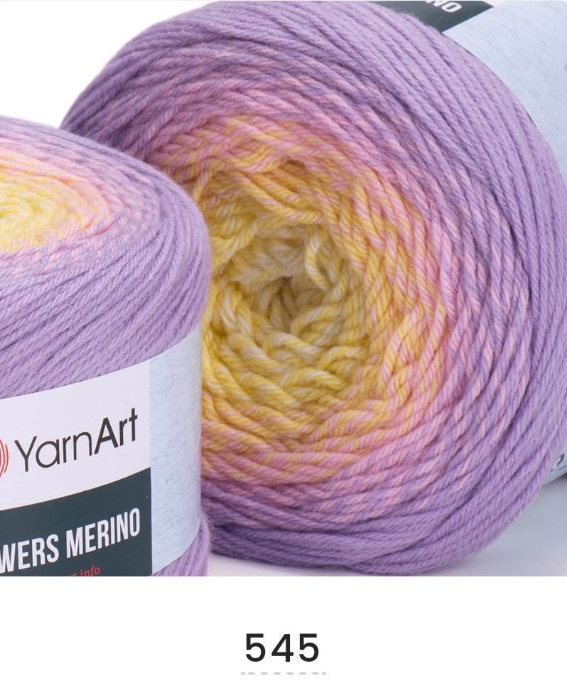 YarnArt Flowers Merino 2 x 225g
