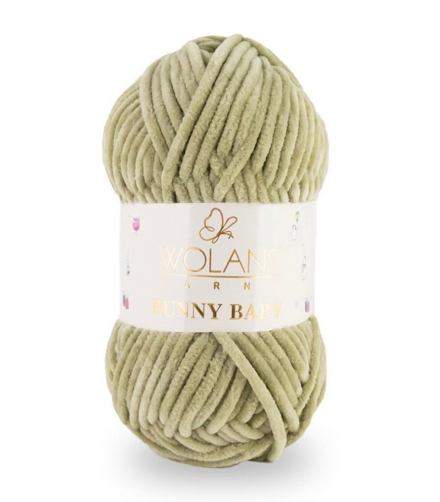 Wolans Bunny Baby 1 x 100g 100% Polyester Chenille yarn - 98 colours available