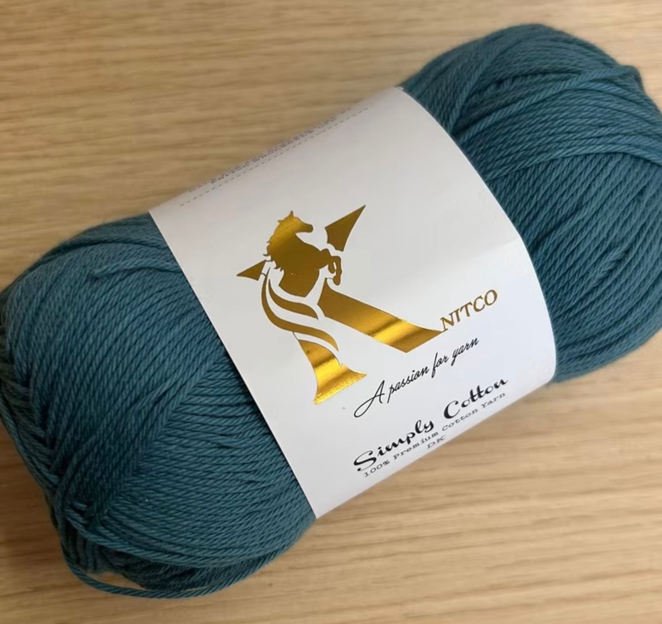 Knitco Premium Simply Cotton 1 x 100g 250m per Skein