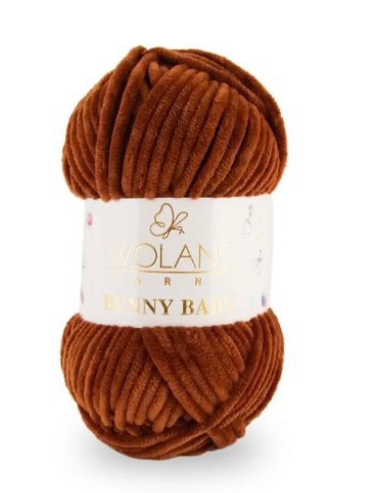 Wolans Bunny Baby 1 x 100g 100% Polyester Chenille yarn - 98 colours available