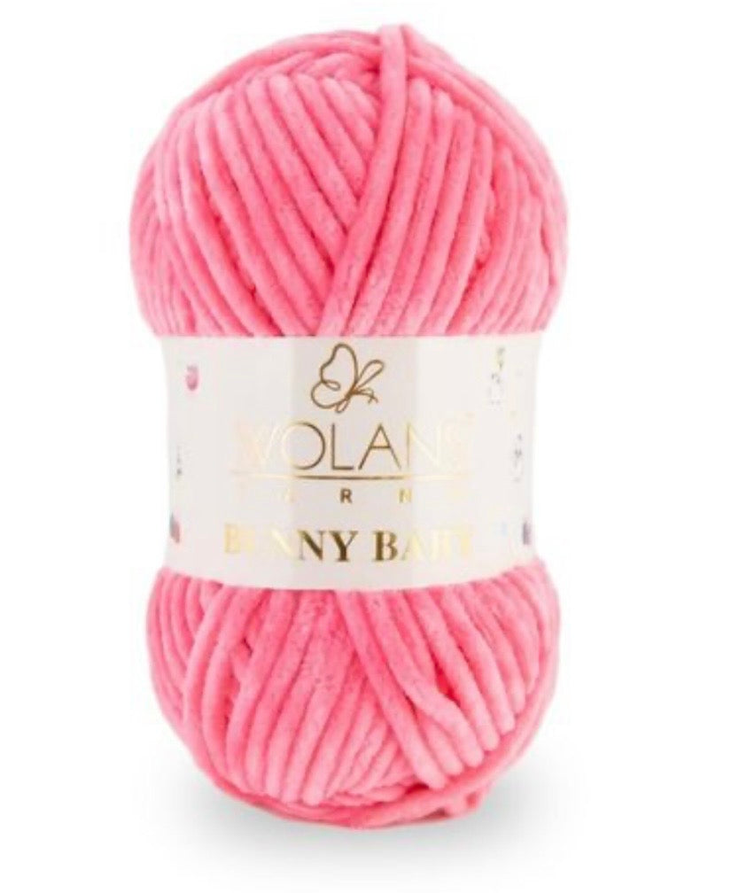 Wolans Bunny Baby 1 x 100g 100% Polyester Chenille yarn - 98 colours available