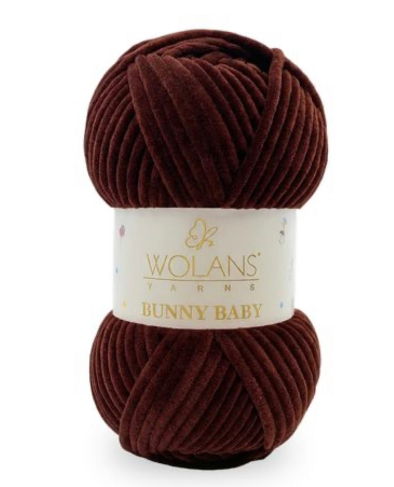 Wolans Bunny Baby 1 x 100g 100% Polyester Chenille yarn - 98 colours available