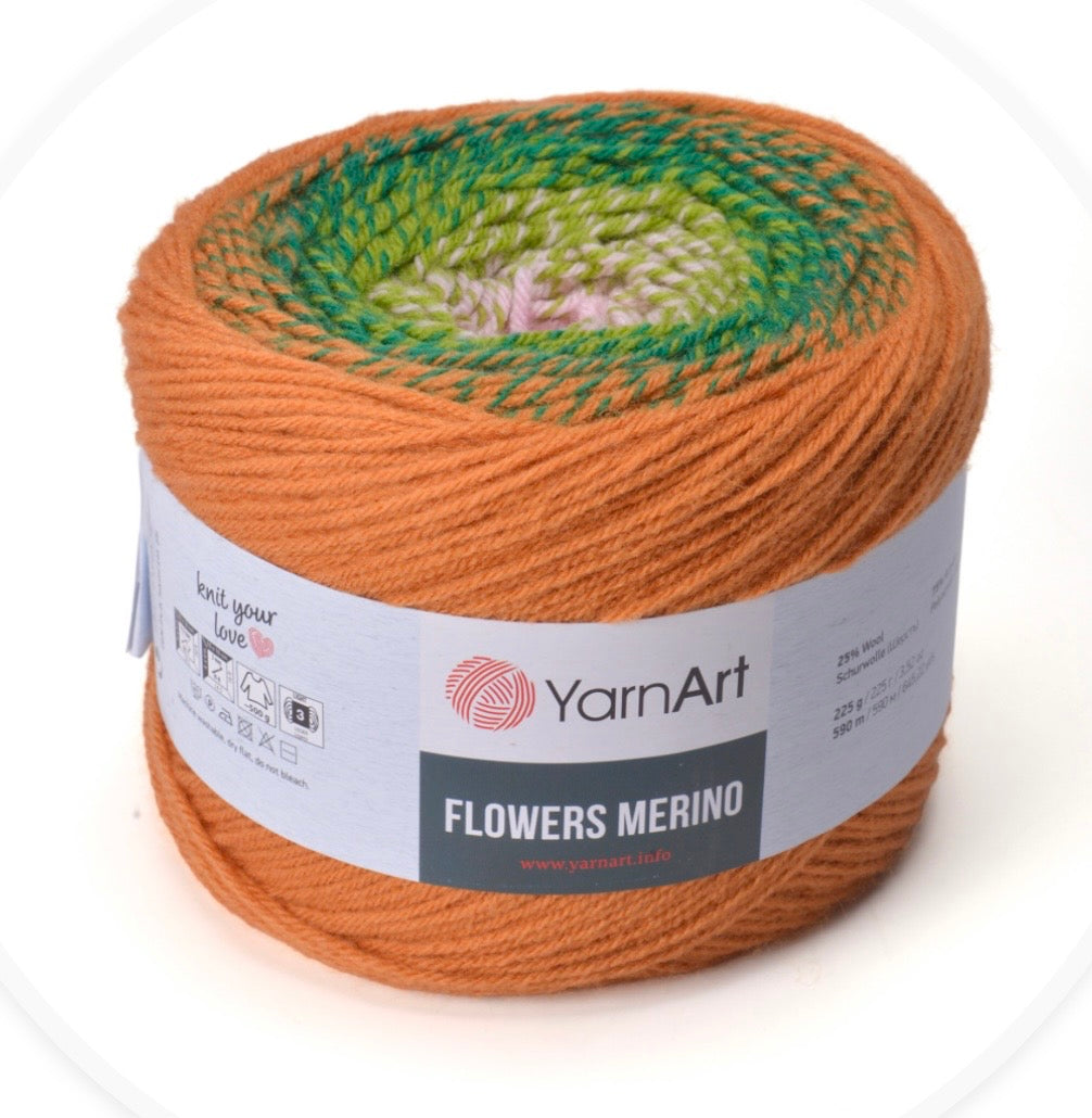 YarnArt Flowers Merino 2 x 225g