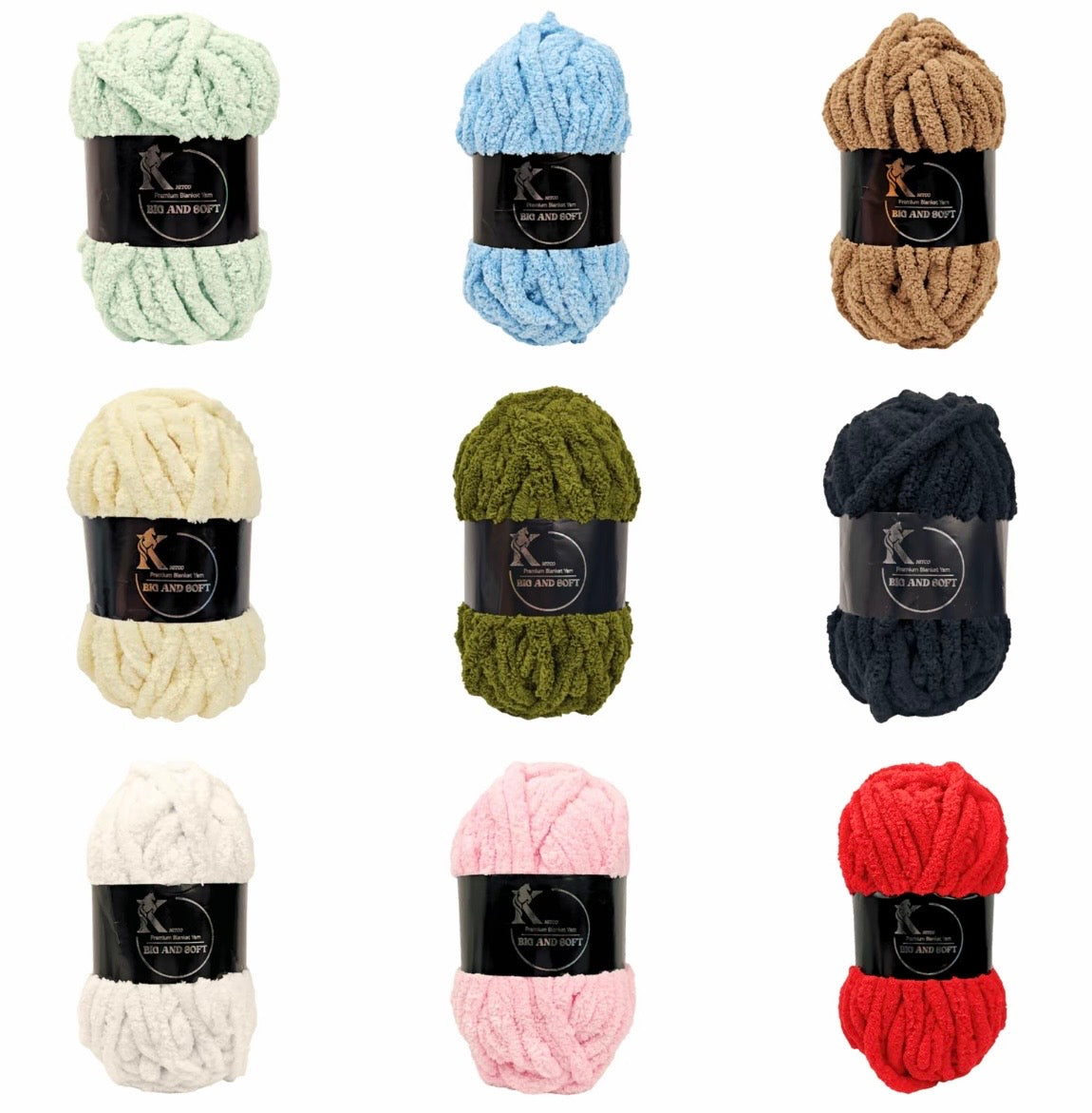 Knitco Premium Blanket Yarn 1 x 250g 30m - 21 colours