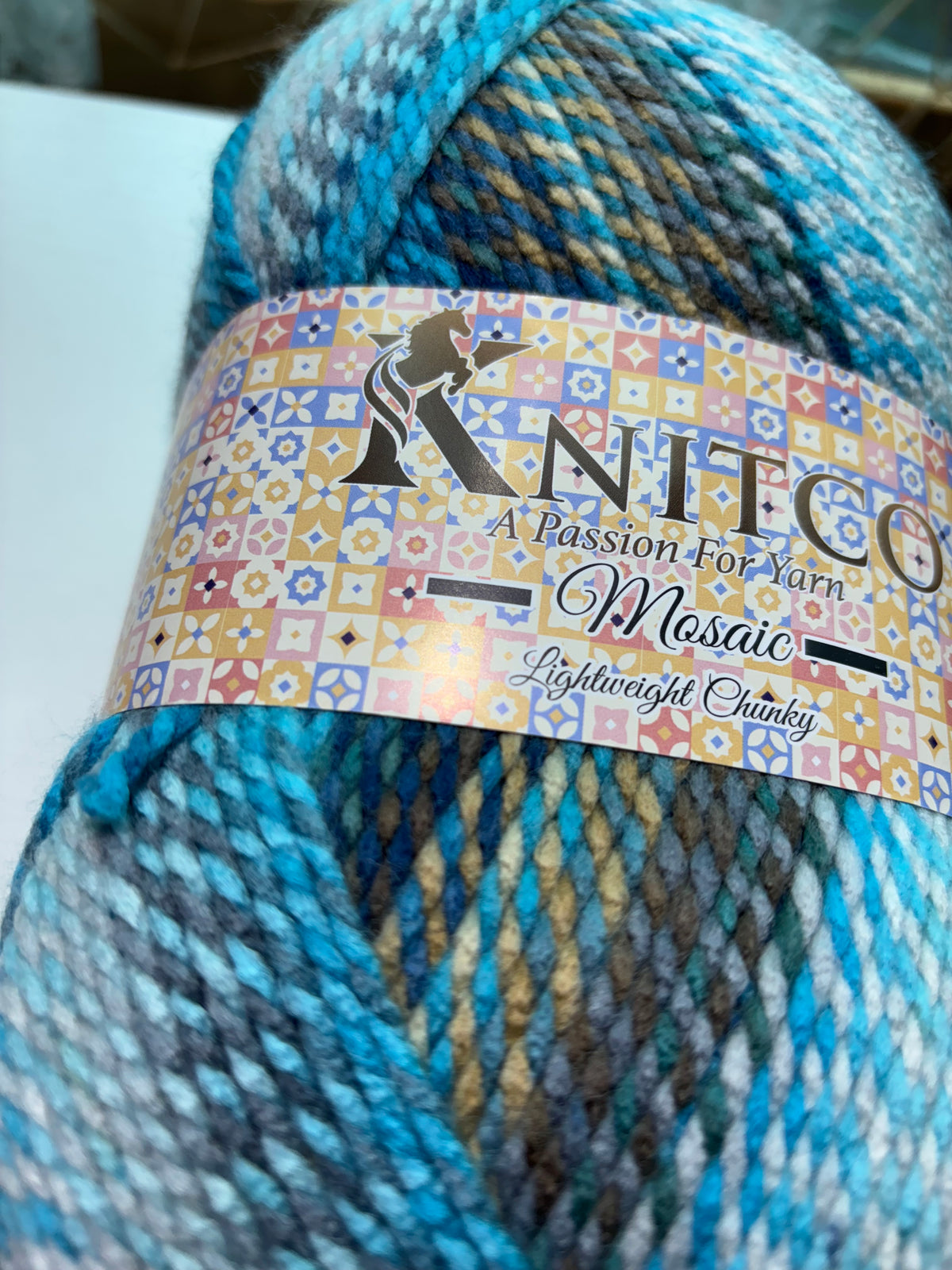 Knitco Mosiac Lightweight Chunky Yarn 300g 100% Acrylic - Soft & Versatile for Knitting Projects Available in 11 stunning colours