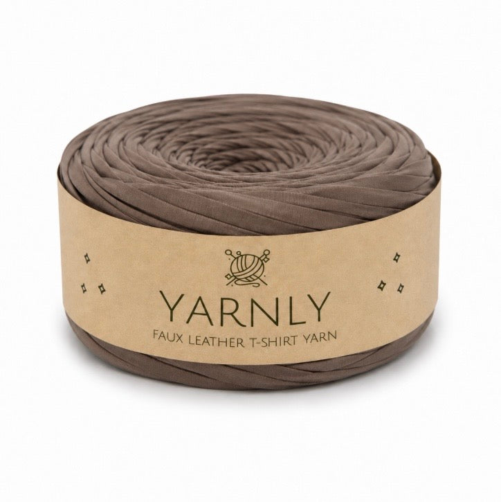 Faux Leather T-Shirt Yarn 100g Ball - Yarnly