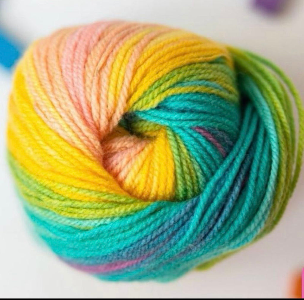 Papatya Batik Vibrant 5 x 100g 360m DK Yarn - 100% Acrylic Soft Lightweight Easy Care for Shawls Sweaters Babywear