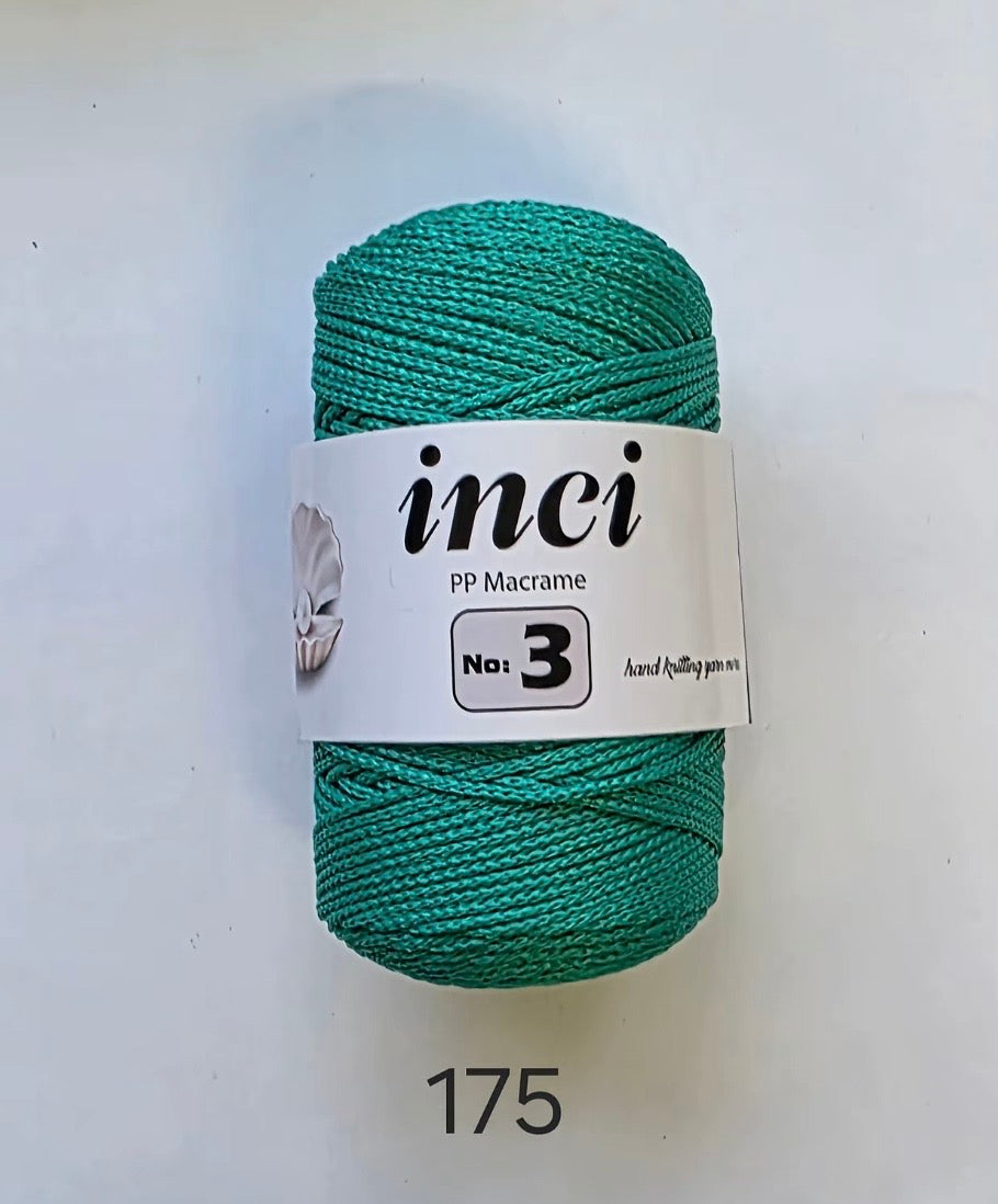 INCI PP Macrame Cord No.3 Size - 1 x 100g Rolls