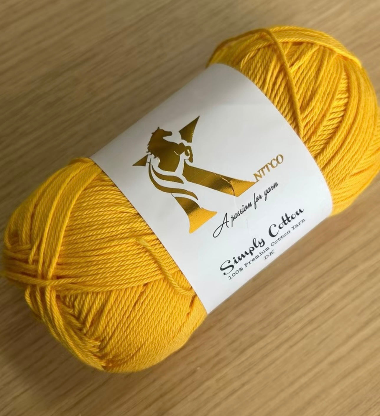 Knitco Premium Simply Cotton 1 x 100g 250m per Skein