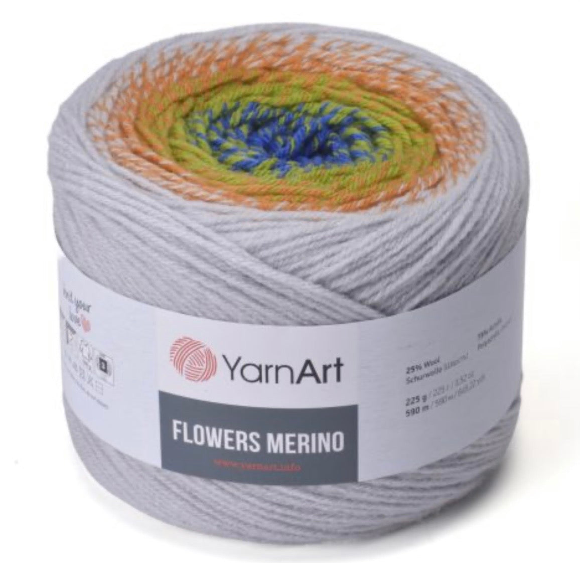 YarnArt Flowers Merino 2 x 225g