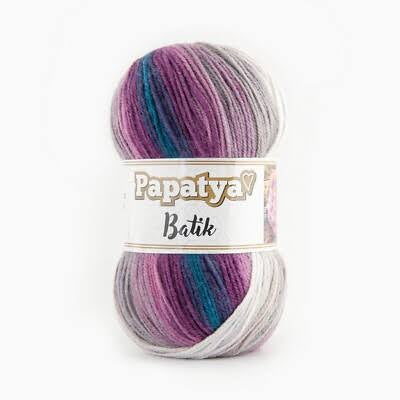 Papatya Batik DK 5 x 100g 100% Acrylic Yarn 360m per ball