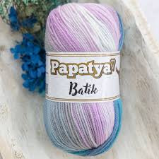 Papatya Batik DK 5 x 100g 100% Acrylic Yarn 360m per ball