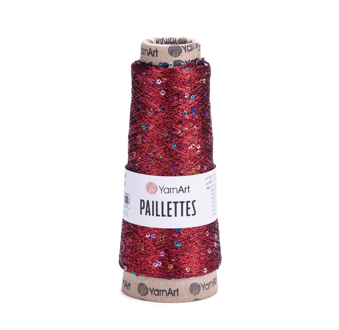 YARNART PAILLETTES, SEQUIN GLITTER THREAD - 1 x 50g