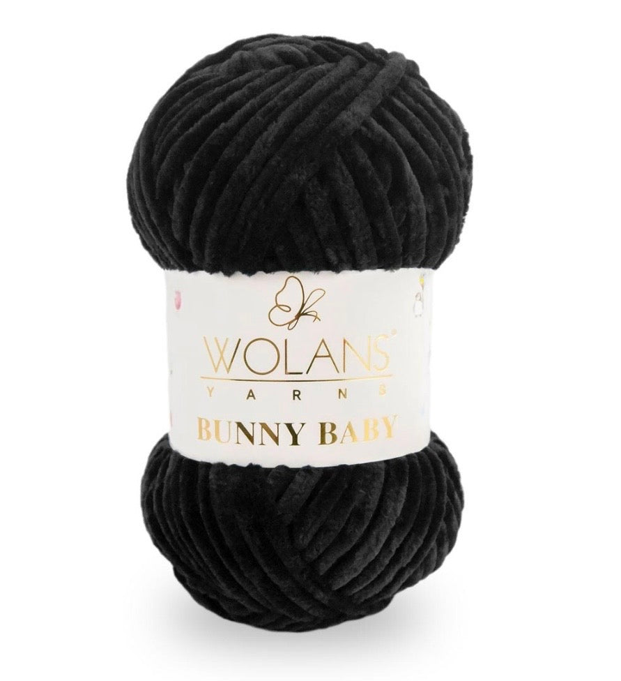 Wolans Bunny Baby 1 x 100g 100% Polyester Chenille yarn - 98 colours available