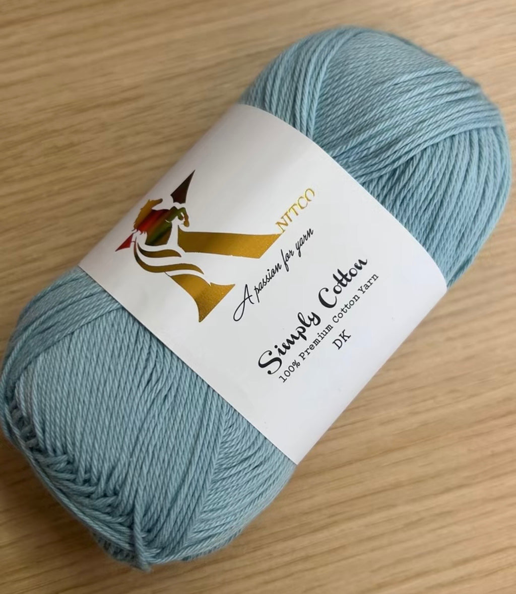Knitco Premium Simply Cotton 1 x 100g 250m per Skein
