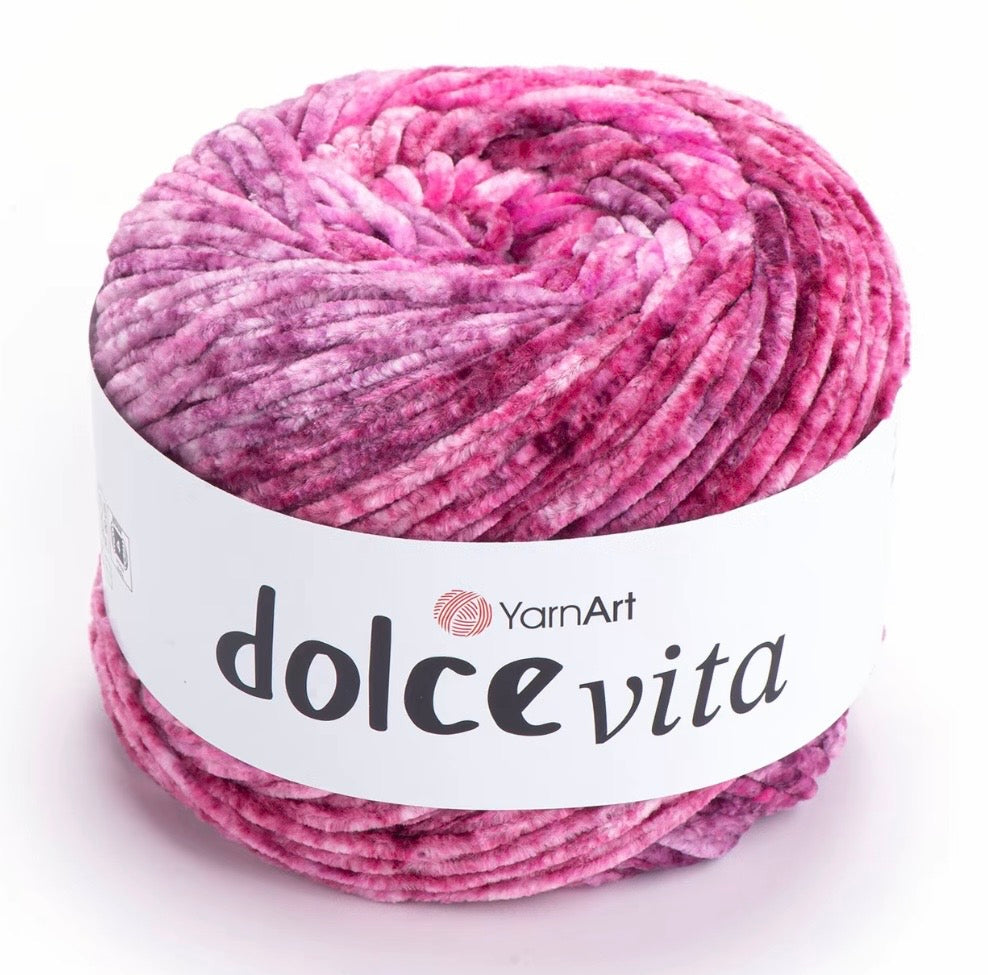 YarnArt Dolve Vita 3 x 150g of velvety soft chenille Yarn