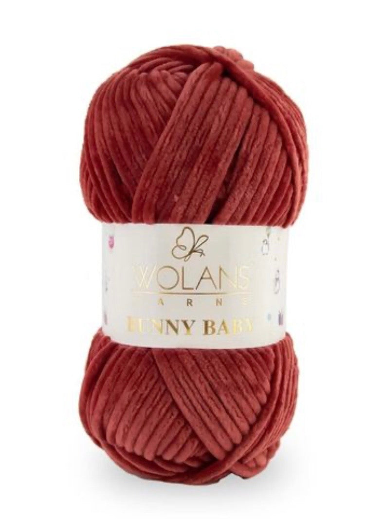Wolans Bunny Baby 1 x 100g 100% Polyester Chenille yarn - 98 colours available