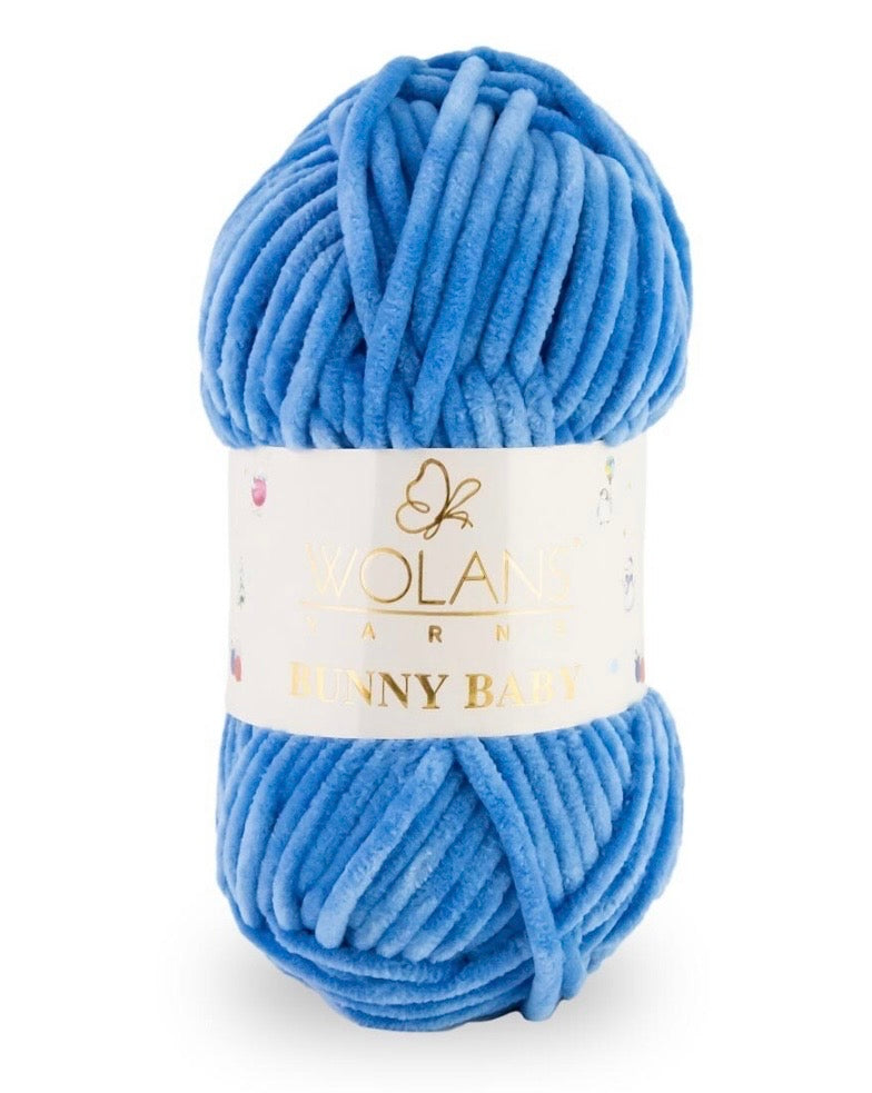 Wolans Bunny Baby 1 x 100g 100% Polyester Chenille yarn - 98 colours available