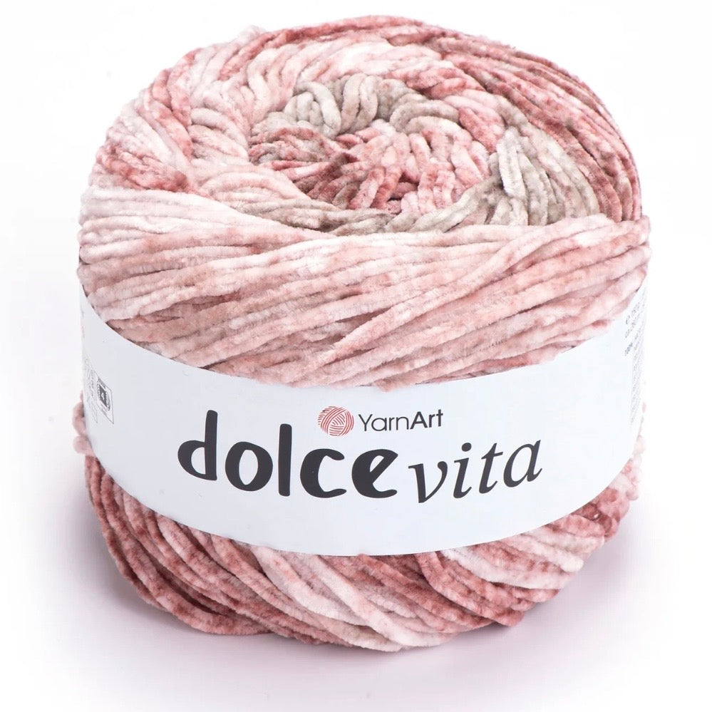 YarnArt Dolve Vita 3 x 150g of velvety soft chenille Yarn
