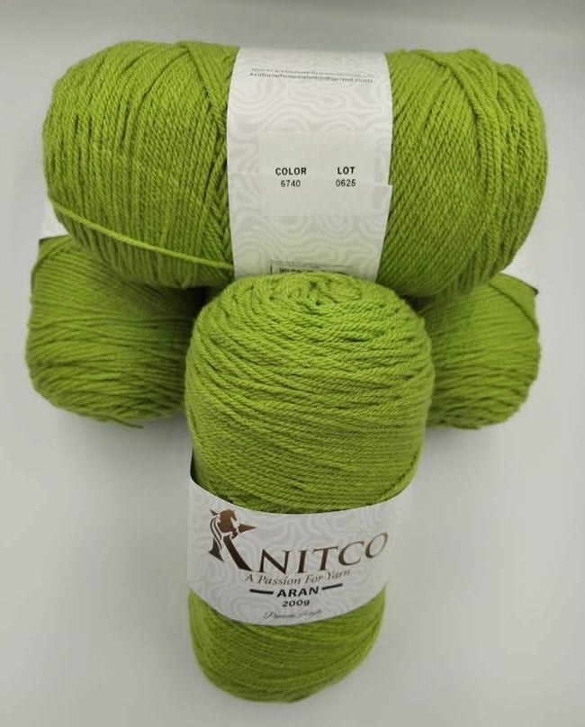 Knitco Premium Aran Yarn - 200g 420mt 100% Acrylic Yarn - Available in 58 Shades