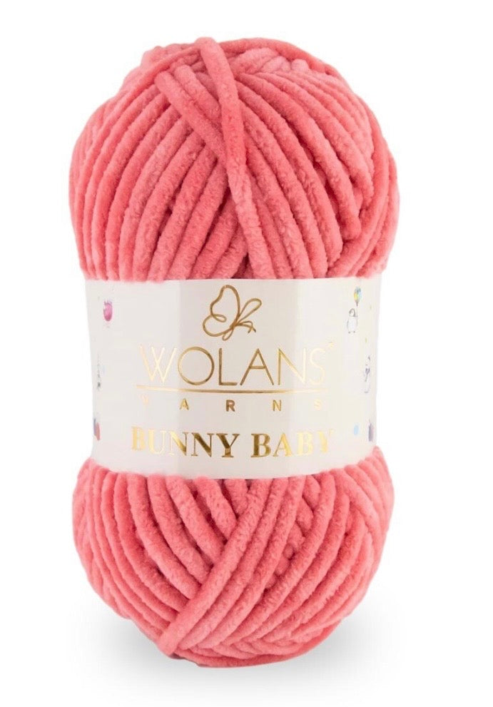 Wolans Bunny Baby 1 x 100g 100% Polyester Chenille yarn - 98 colours available