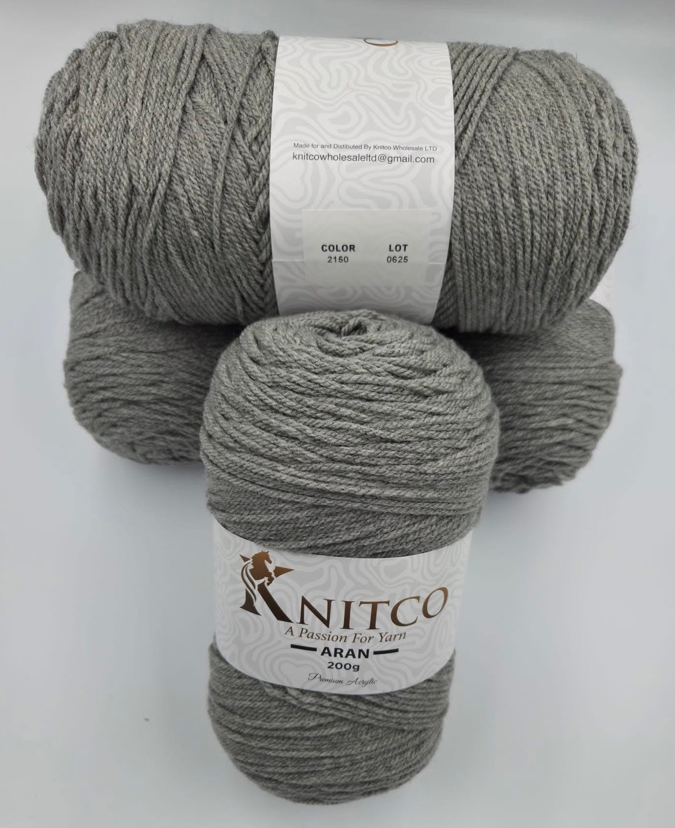 Knitco Premium Aran Yarn - 200g 420mt 100% Acrylic Yarn - Available in 58 Shades