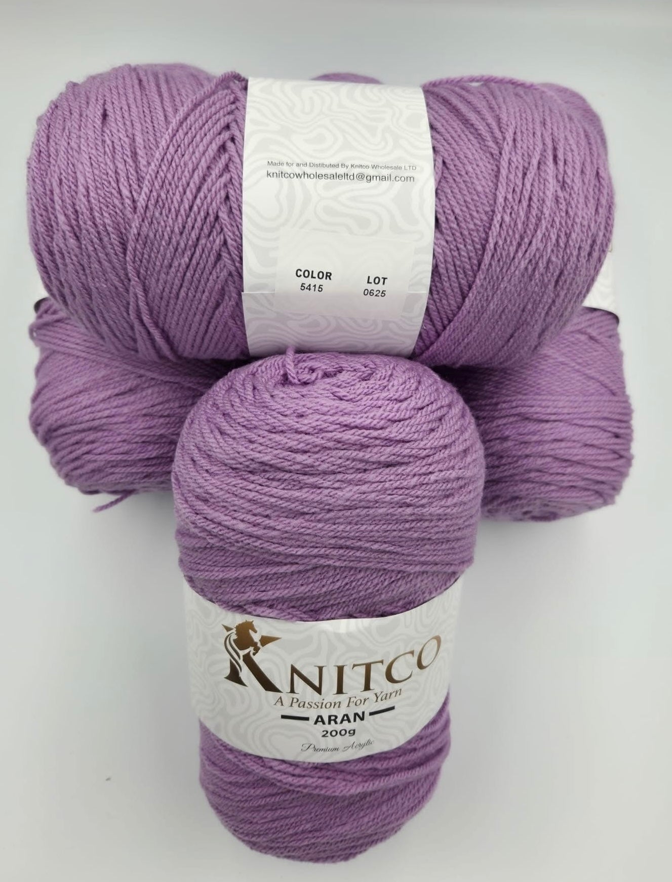 Knitco Premium Aran Yarn - 200g 420mt 100% Acrylic Yarn - Available in 58 Shades
