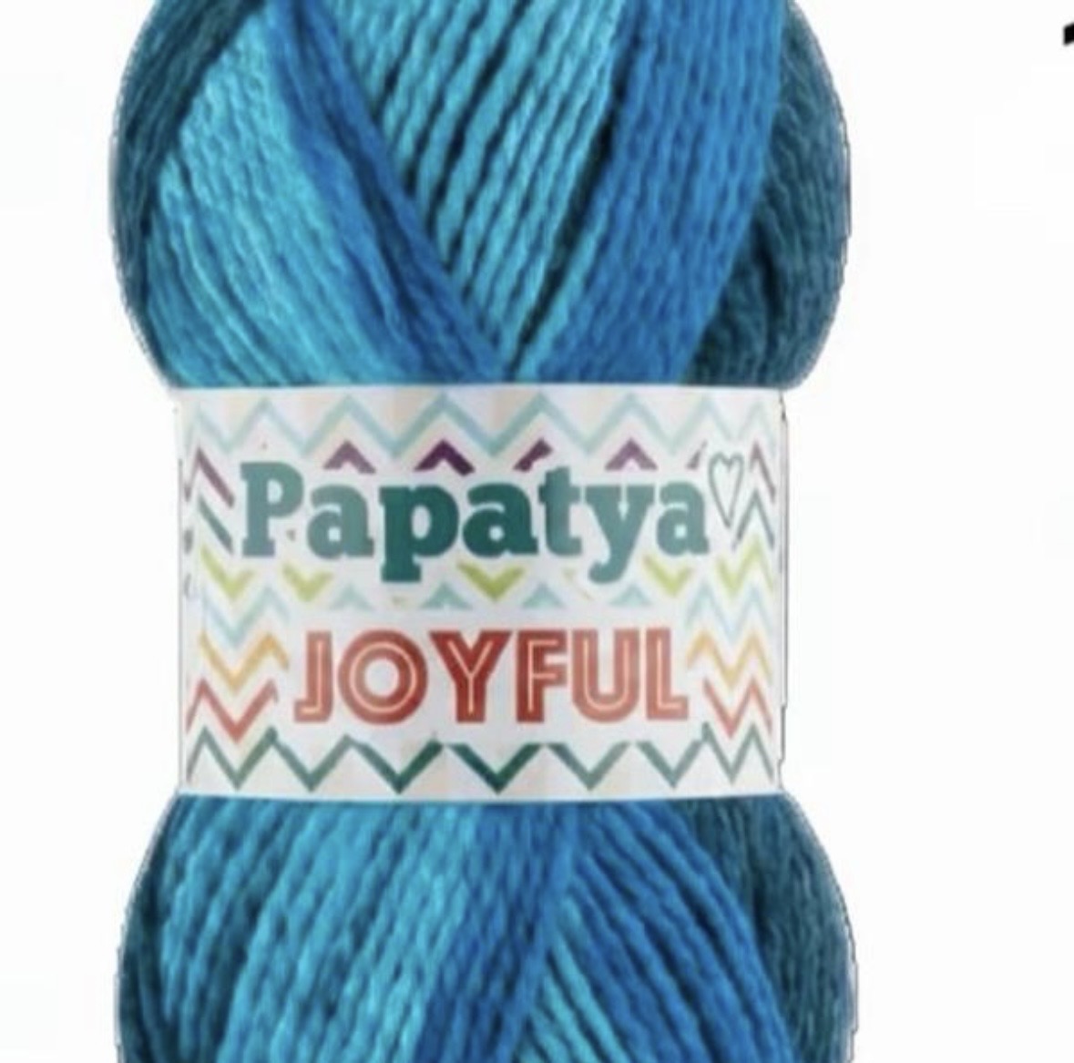 Papatya Joyful 5 x 100 - 200m - 20% Wool 80% Acrylic Knitting Crochet Yarn for Crafting Projects
